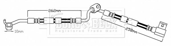 BORG & BECK Pidurivoolik BBH7483